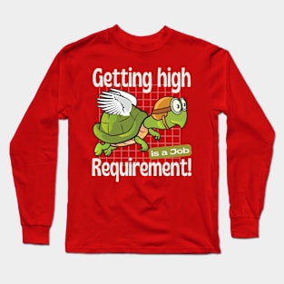 Funny Pilot Puns Shirt, Unisex turtle mascot shirt, Cute Flying Turtle Mascot Tshirts, Gift shirt for turtle lover, Funny Slogan shirt Long Sleeve T-Shirt